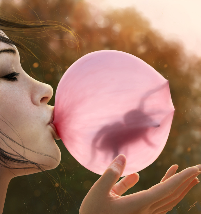 Bubble Gum by lpeters on deviantART #bubble #gum #spider