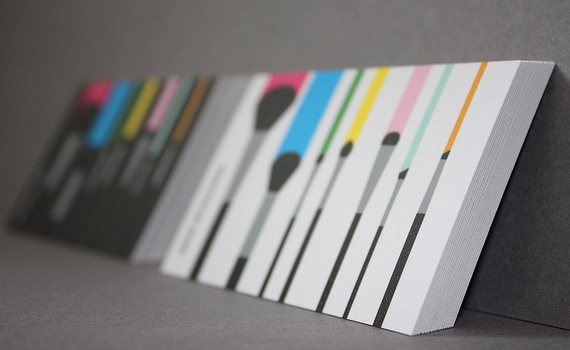 Colorburned | 29 Exciting New Business Card Themes #target #brushes #personal #cards