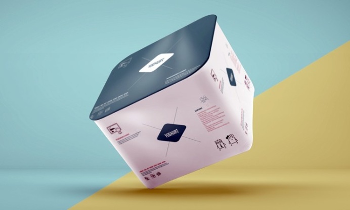Free Yoghurt Packaging Mockup