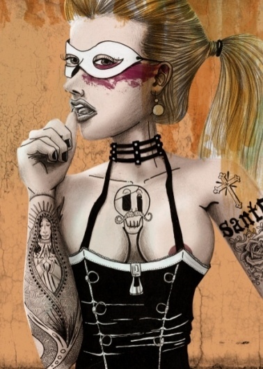 All sizes | Religious Rocker | Flickr - Photo Sharing! #regilious #rock #india #hair #illustration #pencil
