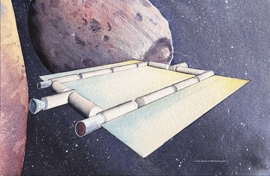 Water-Powered Spaceship Could Make Spaceflight Cheaper | Space Travel and Exploration | Spaceship Concepts | Space.com #water #space #mars #illustration #powered #phobos