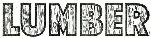 LUMBER #type #vintage #typography