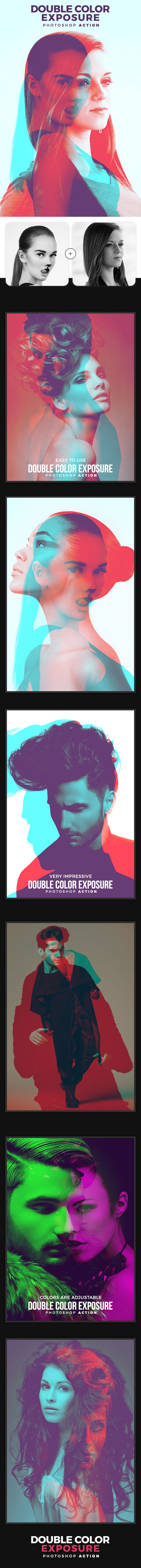 Double Color Exposure Photoshop Action by AfterAction