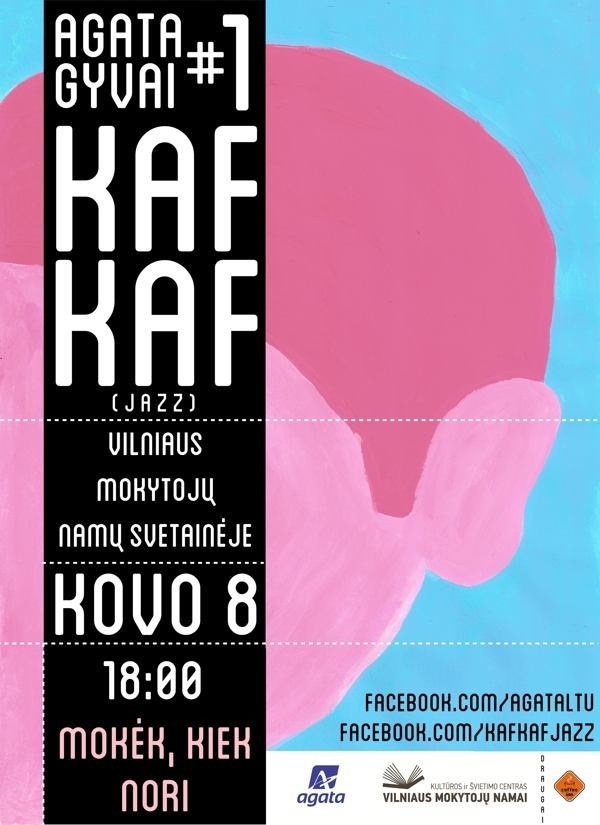 Kaf Kaf Gig Poster on Behance #music #pink #poster