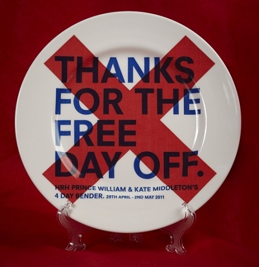 Creative Review - Wills and Kate memorial plates #plate