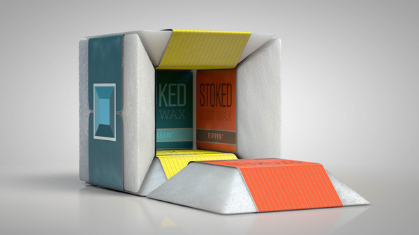 Stoked Surf Wax by Christopher Vinca #packaging #cinema #4d #branding
