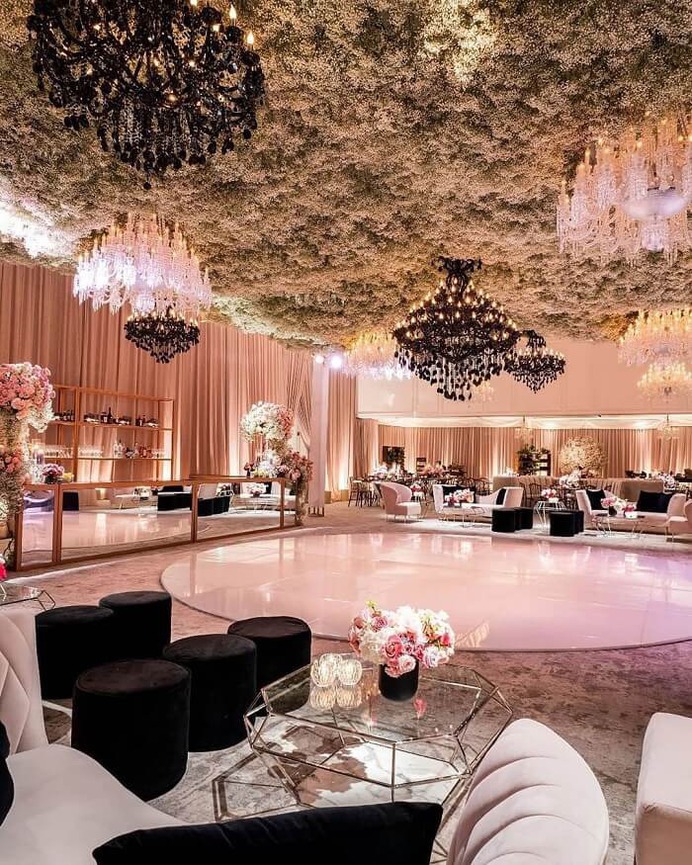 celling flower decoration ideas for wedding