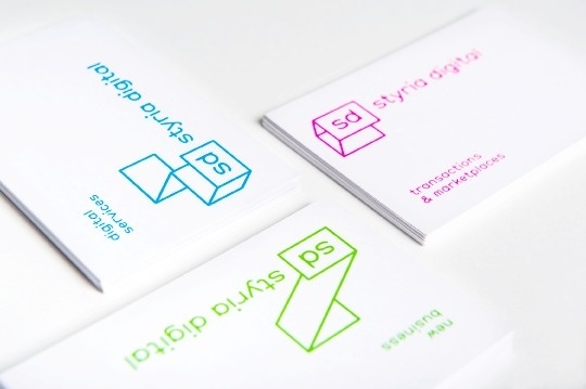 Business card design idea #367: Styria Digital - Branding #business #logo #cards #branding
