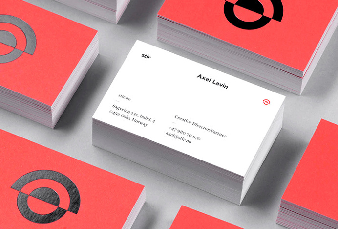 Stir by Bielke+Yang #brand design #business card