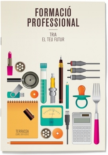 Txell GrÃ cia / Campanya FormaciÃ³ Professional a Terrassa 2011 #objects #school #design #graphic #book #illustration #education