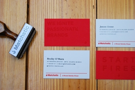 Matchstic Identity - FPO: For Print Only #stamp #cards #business