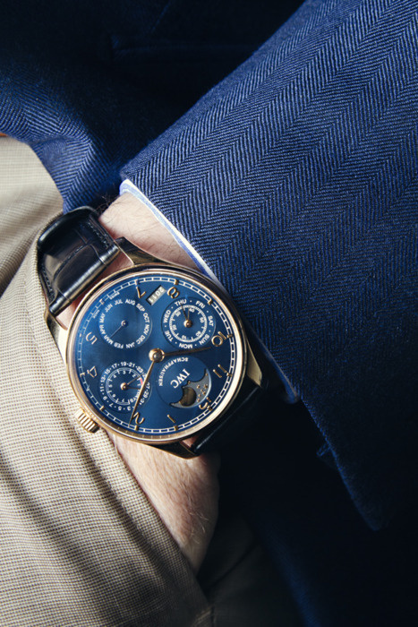 tumblr_lrz4k0Gjbi1r3pv4qo1_500.jpg (467×700) #strap #iwc #leather #watch #blue