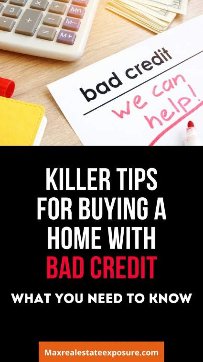 How to Buy a House When You Have Bad Credit Infographic