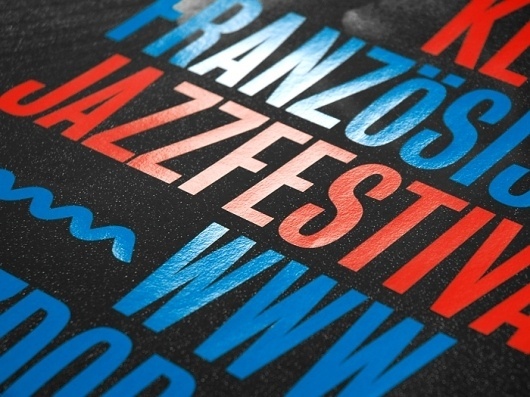 - jazzdor 10 : HELMO #block #foil #poster #typography