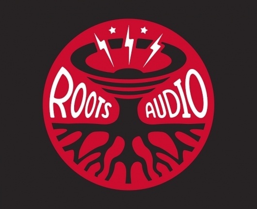Roots Audio Logo - Logos - Creattica #creative #tunaheart #roots #music #logo #audio