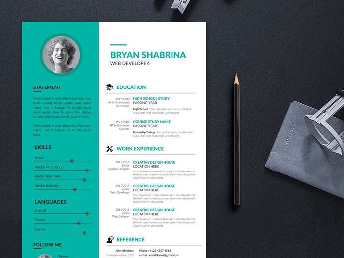 Free Personal Clean Resume Template