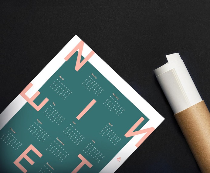 NINETEEN Calendar - Mindsparkle Mag This is a beautiful wall calendar created by Filip Triner in Germany. #branding #corporate #design #identity #color #photography #graphic #design #gallery #blog #project #mindsparkle #mag #beautiful #portfolio #designer