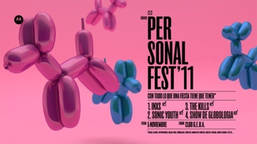 Personal Fest '11 on the Behance Network #poster