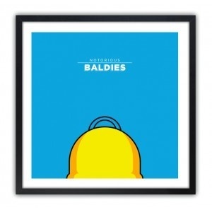 Notorious Baldie HOMER by Mr Peruca #print