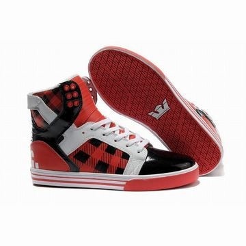 Supra-Skytop High Tops Red White Black colorways #fashion
