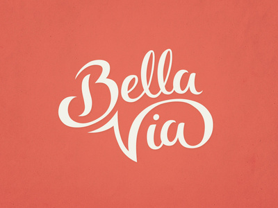 Bella Via #logo #lettering