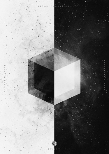 B&W on the Behance Network #white #space #black #stars #cosmos #buenos #and #nicolas #astral #lalli #aires