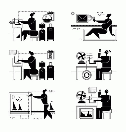 FrancescoMuzzi_1.gif 600×626 pixels #character #white #black #human #illustration #and #drawing