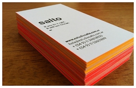 Tarjetas SALTO on the Behance Network #tarjetaspersonales #letterpress #stationary