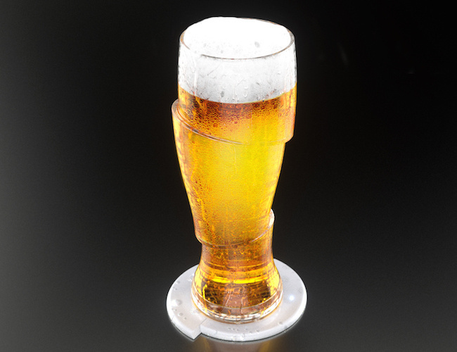 Sliced Cold Beer Glasses #tech #flow #gadget #gift #ideas #cool