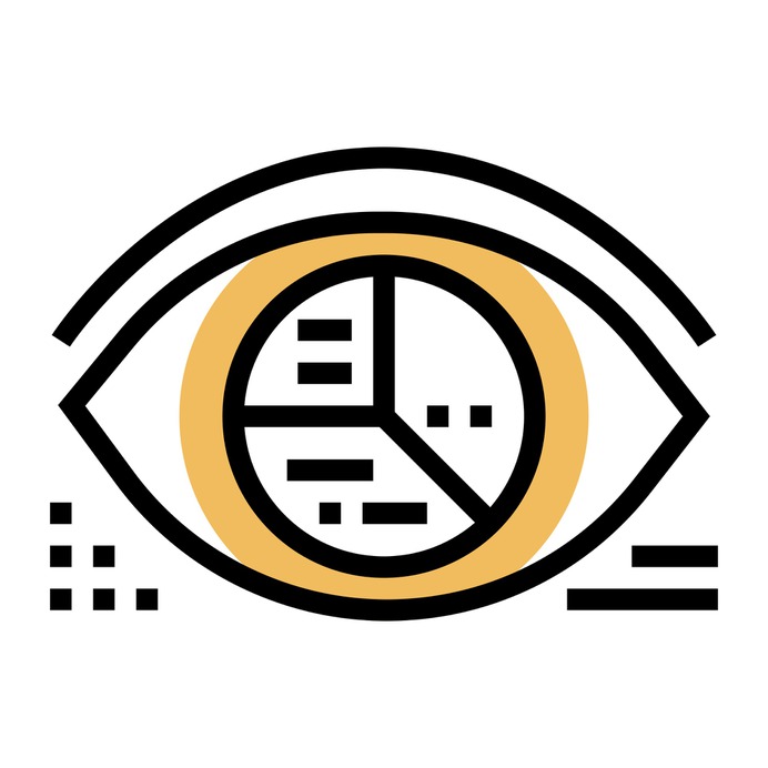 See more icon inspiration related to eye, company vision, business and finance, Future, analytics, pie chart, focus and statistics on Flaticon.