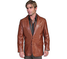 Men's Scully Leather Blazer