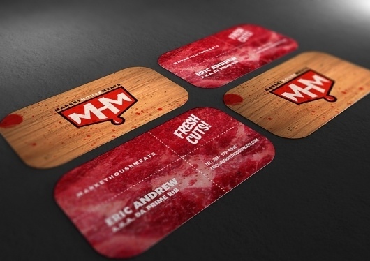 Business Cards : Miguel Ibarra #ibarra #business #design #meat #miguel #cards