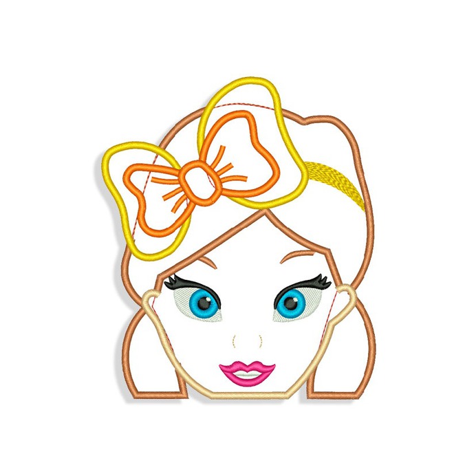 Snow White Embroidery design