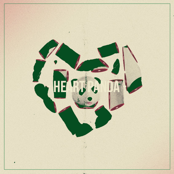 Panda Bear on Behance #panda #print #shapes #poster #bear #collage
