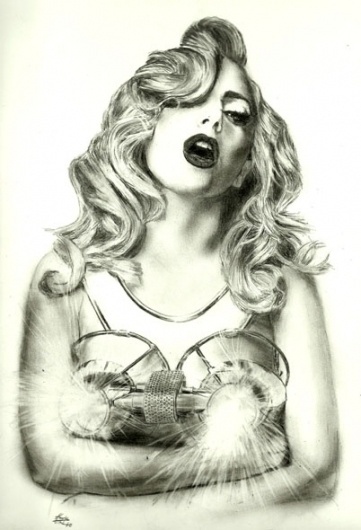 Kevin Uhl Design and Illustration #gaga #sketch #art #drawing #lady #fine