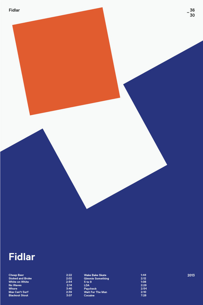 swissritual.ca #SwissRitual #graphic #design #minimal #music #grid #poster #swiss #illustration #Fidlar