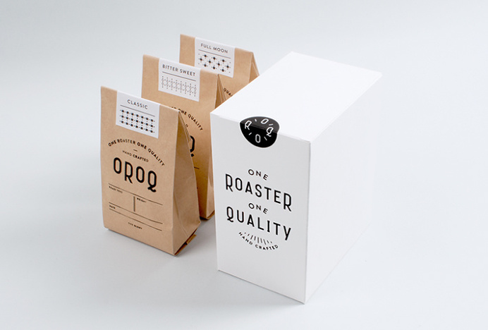 One Roaster One Quality by Plat #packaging #box #typography #bag