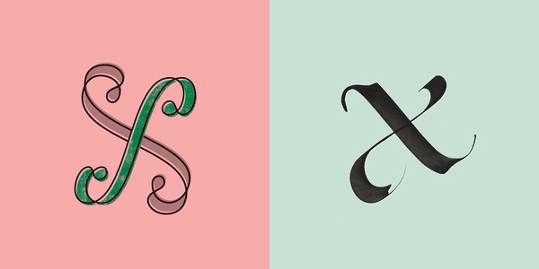 FLEXIBLE X #calligraphy #type #lettering