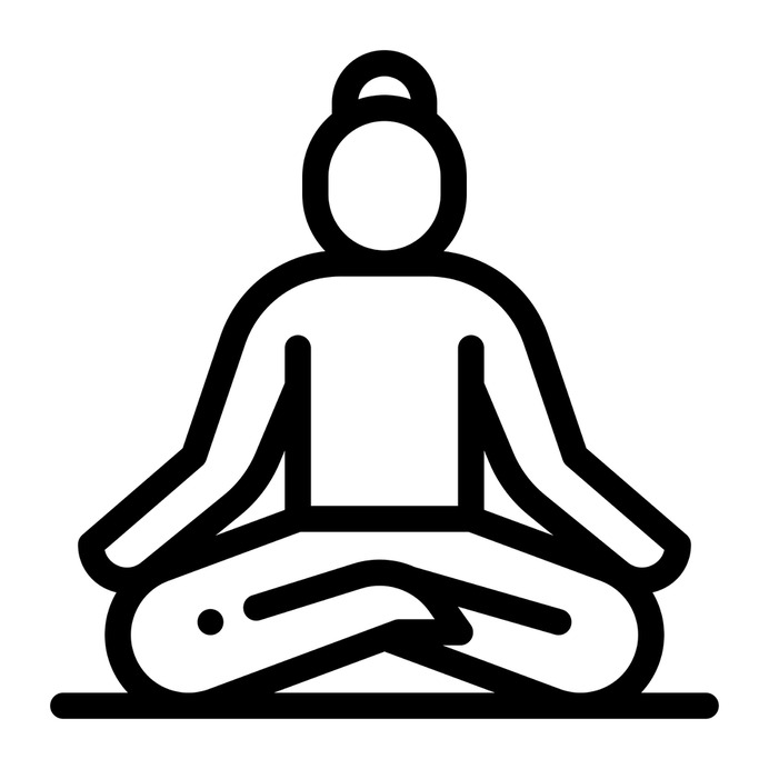 See more icon inspiration related to yoga, wellness, padmasana, lotus position, relaxing, pilates, relaxation, poses, meditation, exercise and people on Flaticon.