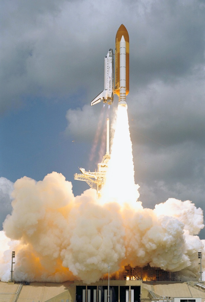 space, shuttle, nasa, smoke