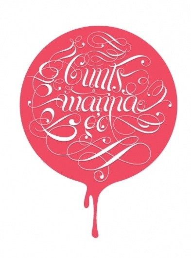 Offensive Script on the Behance Network #offensive #poster #typography