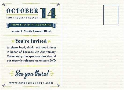 The Blog of G. Lamson #ivory #invitation #collateral #navy #blue #postcard #green