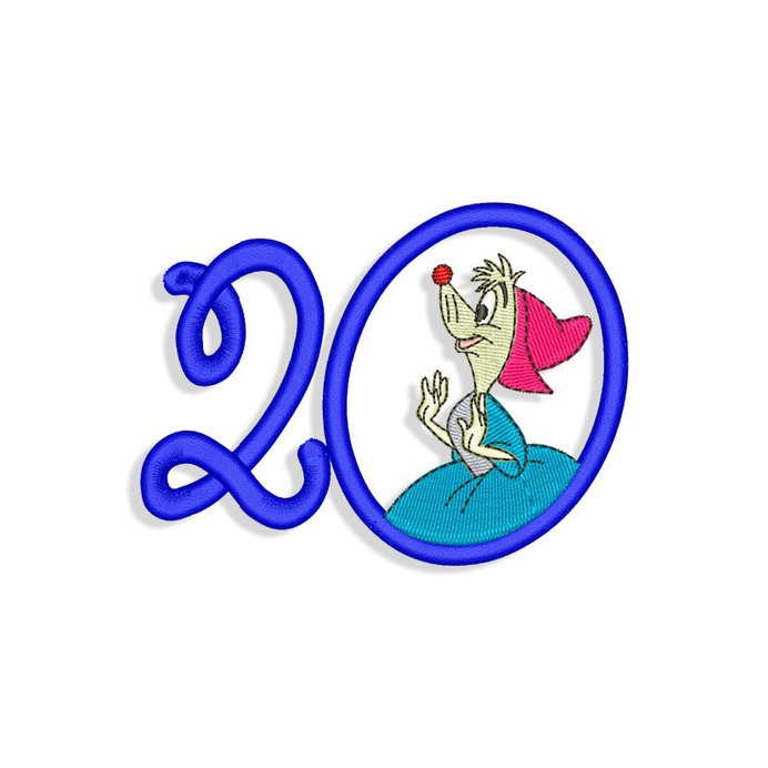 New Year Embroidery design