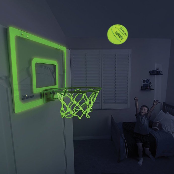 Glow in the Dark Indoor Basketball Hoop #tech #flow #gadget #gift #ideas #cool