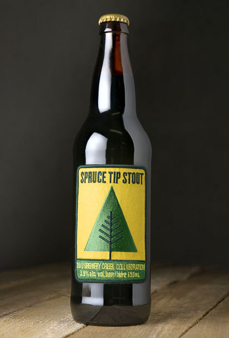 Spruce Tip Stout Label #beer #patch #bottle