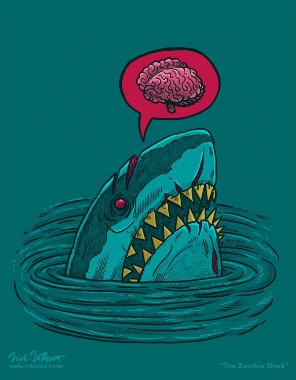 Fact: Some sharks just want you for your brains!