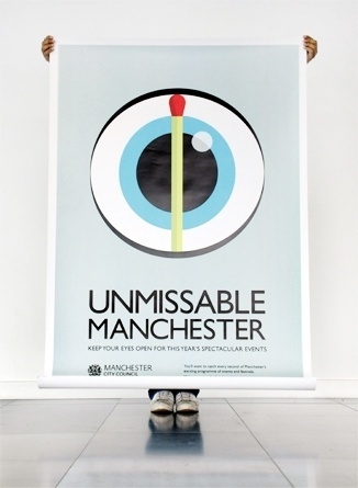 Design & Illustration #match #typography #manchester #black #eye #illustration #grey