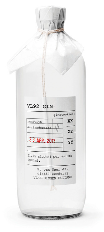 VL92 Gin #packaging #gin #alcohol #vl92