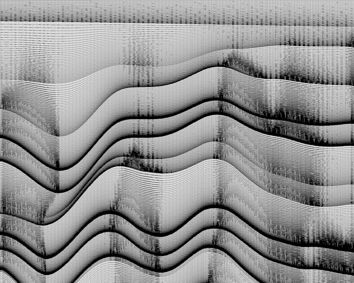 random noise flow #white #visualization #black
