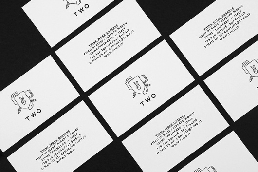 Portfolio : T W O #business #design #graphic #brand #identity #logo #cards